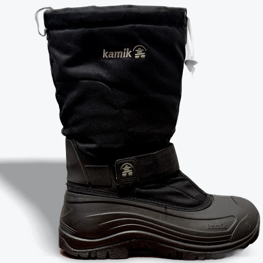 Kamik Winter Snow Boots Greenbay 4 Mens 10 Waterproof Insulated Black Hunting